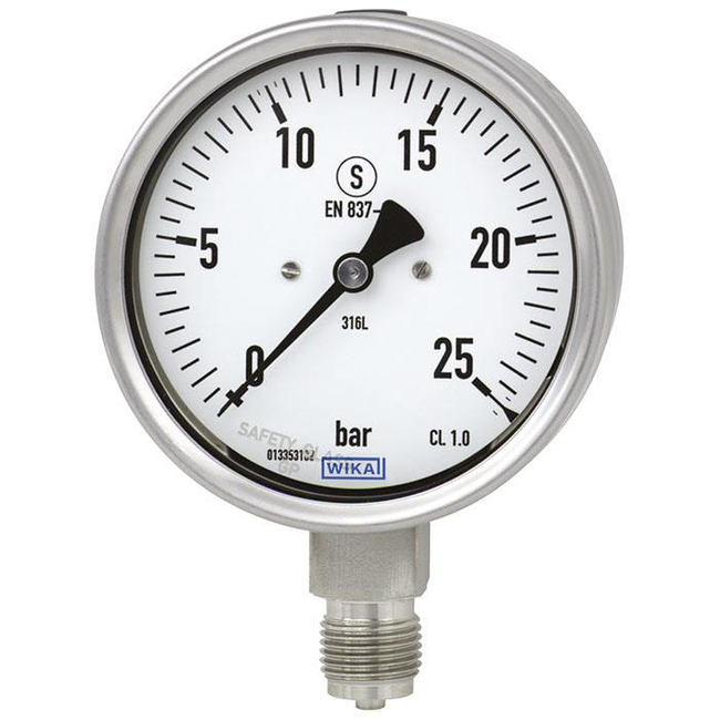 Wika Bourdon tube pressure gauge, Models 232.30, 233.30